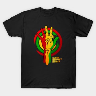 BLACK HISTORY MONTH HAND T-Shirt